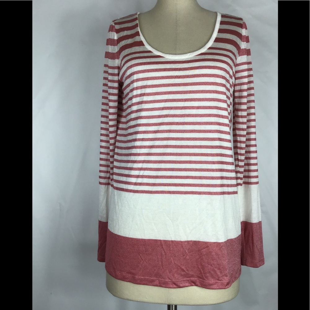 Vince women’s  striped crew neck blouse size medium